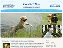 Tablet Screenshot of pawsitivestepsrehab.com